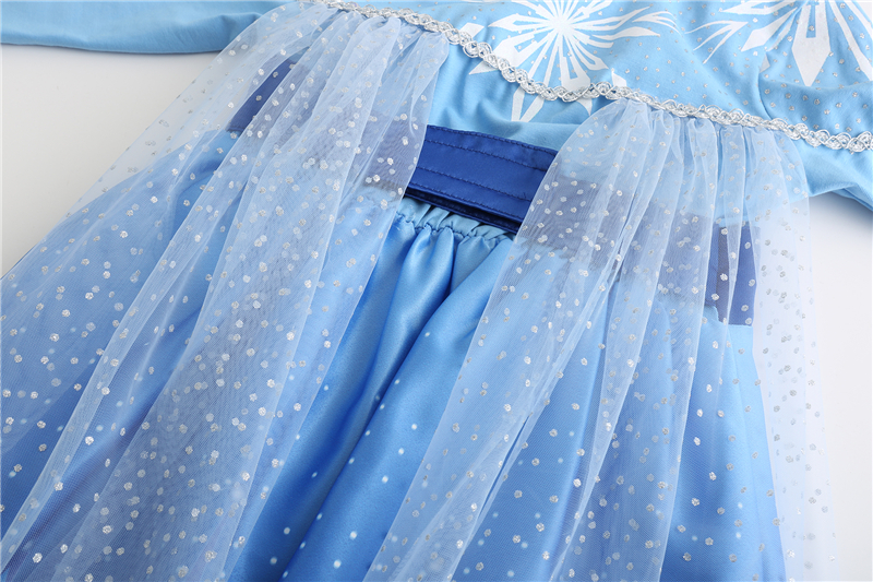 Winter Fantasia Elsa Dress for Carnival Disguise Girl Costume New Year Child Holiday elza Children's Party Gowns Girls Clothing