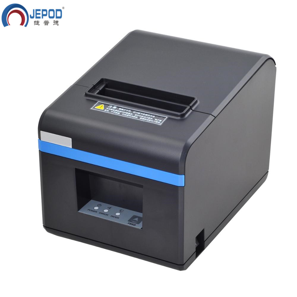 JEPOD XP-N160II new arrived 80mm auto cutter receipt printer POS printer USB/LAN/USB+Bluetooth ports for Milk tea shop