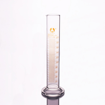 High borosilicate glass measuring cylinder,Capacity 200ml,Graduated Glass Laboratory Cylinder