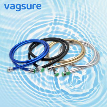 1.5m 2m PVC Shower Hose Soft Smooth Shower Pipe Flexible Bathroom Water Supply Pipe Colorful Bath Handheld Common Plumbing Hose
