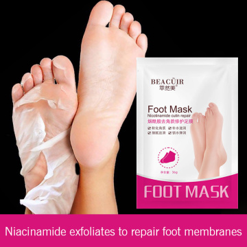 BEACUIR 1 Pair Dead Skin Remover Foot Mask Peeling Foot Mask Exfoliating Socks For Pedicure Anti Crack Heel Foot Mask Care For