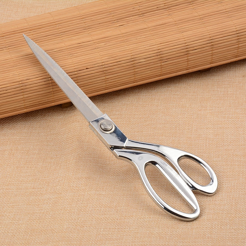 Free Shipping HMEDI Household 3Cr13 Stainless Steel Sewing Scissors Tailor Cut Fabric Clothes Scissors Office Paper Scissors