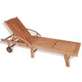 [AU Warehouse]Furniture Sun Lounger Solid Teak Wood