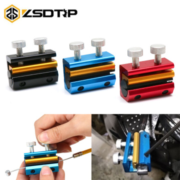 ZSDTRP Motorcycle CNC Aluminium Cable Lube Tool Lubrication Wire Oiler Brake line refueling