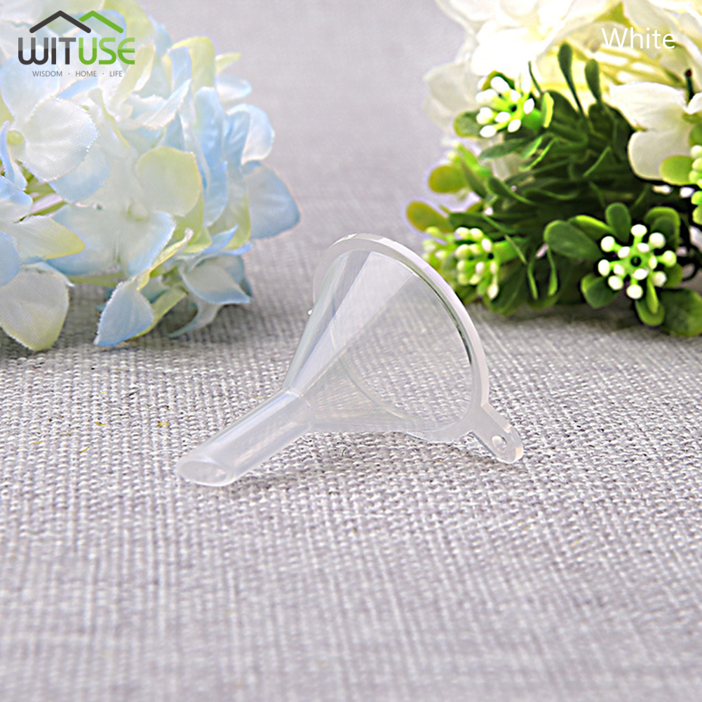 10Pcs transparent For Perfume Diffuser Mini Narrow Fine Bottleneck Bottles Packing auxiliary tool Mini Funnels Small Plastic