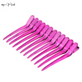 12pcs/set Salon Hairdressing Cutting Hairpin Holding Hair Styling Clip Flat Duck Mouth Hair Clamps Sectioning Hair Styling Tools