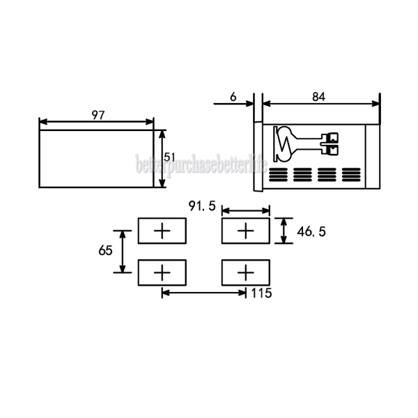 Intelligen Sensor Meter Pressure Transmitter Display Meter, 0-75mV/4-20mA/0-10V DC Input Sensor Display Meter