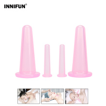 4 Pcs Massage Vacuum Cupping Set Silicone Face Cuping Therapy Cup Anti Cellulite Body Massage Health Care