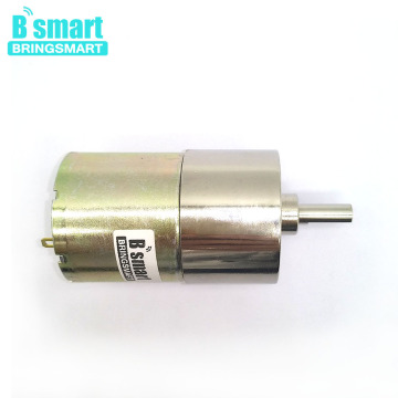 Bringsmart 5-600RPM 37GB520 DC Gear Motor Gearbox Reduction Reversible 24V Reducer 12V Micro Motor High Torque Smart Parts DIY