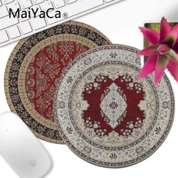 MaiYaCa round Persian Carpets pattern Comfort Round Mouse Mat Gaming Mousepad Computer Peripherals Keyboard Pad Home Gifts Mat