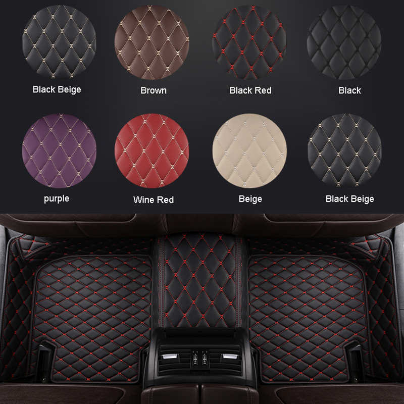 Custom Car Floor Mats For Ford Fusion 2017-2019/ PU leather Auto Accessories Waterproof Mats Non-slip Car Carpet