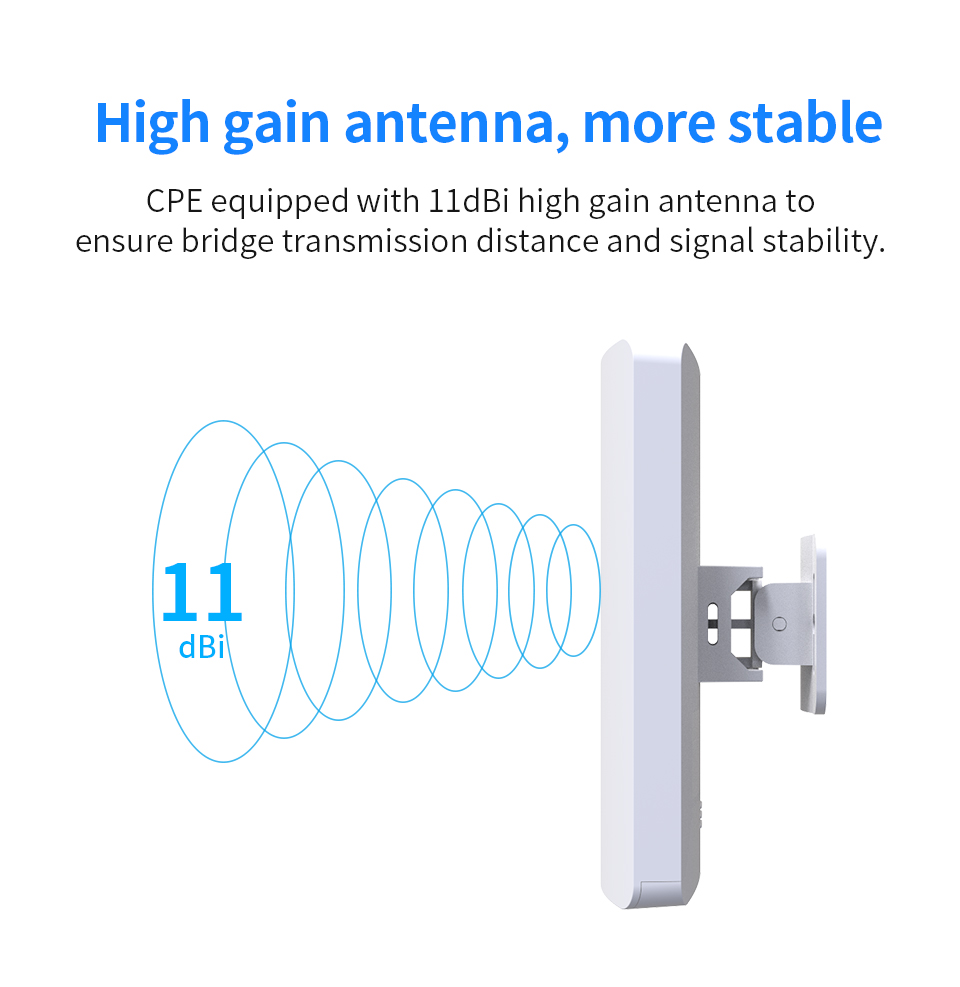 5.8G 300Mbps Outdoor Wifi CPE Wireless bridge Wifi Repeater Amplifier Point to Point 1-3KM Wifi Transmission Nanostation router
