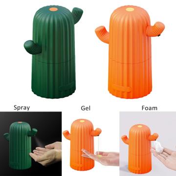 Creative Cactus Shape Non-Contact Smart Soap Dispenser Kitchen Bathroom Automatic Induction Foaming Hand Washing Container