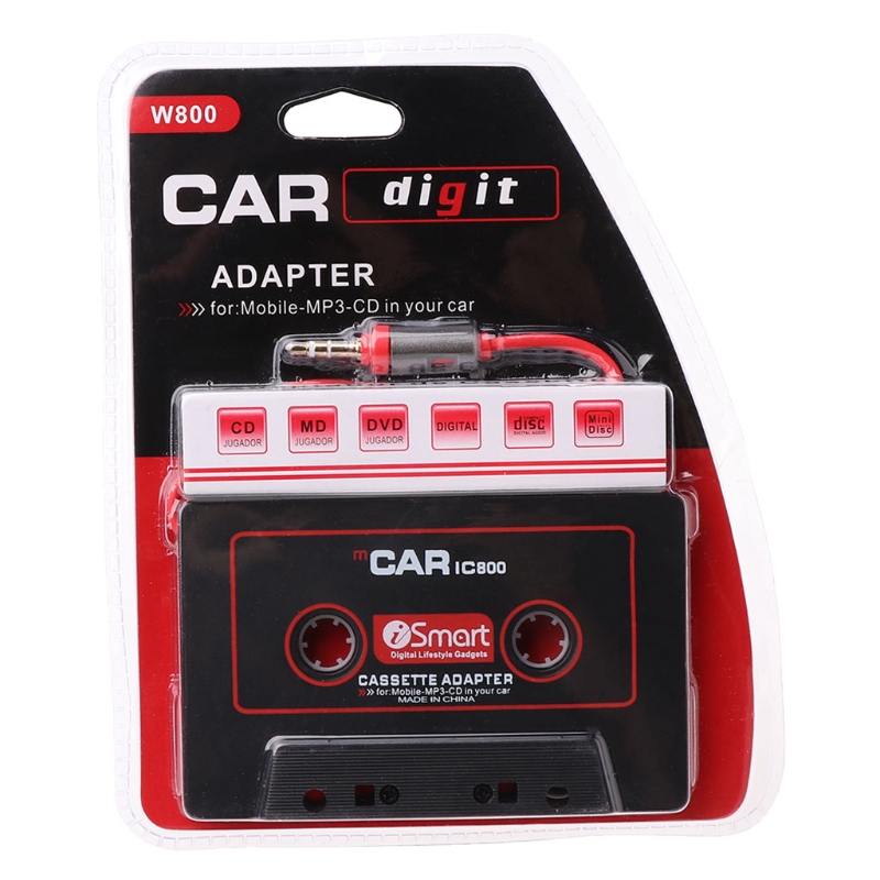 New Hot 1 Pc 3.5mm Auto Car AUX Audio Tape Cassette Adapter Converter For Car CD Player MP3 High Quality