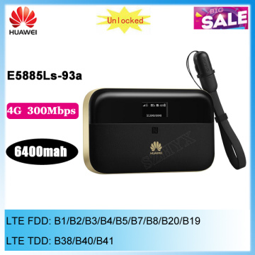 Multi language version Huawei WiFi 2 Pro E5885 3G 4G LTE Wireless Pocket WiFi Router with Ethernet Port 6400mAh power bank