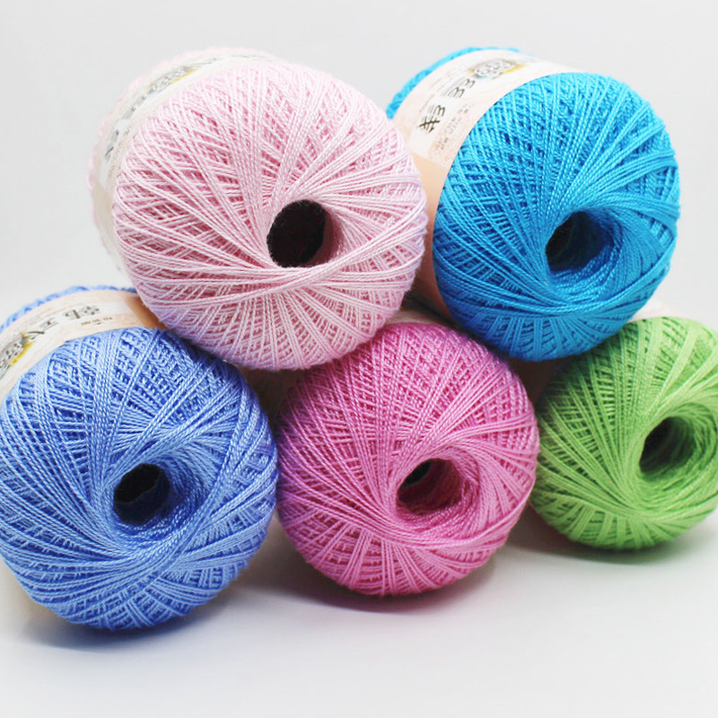 1ball=50g Lace Yarn Cotton Thin Yarn for Crocheting Thread for Hand Knitting Yarn Machine Knitting Crochet Threads