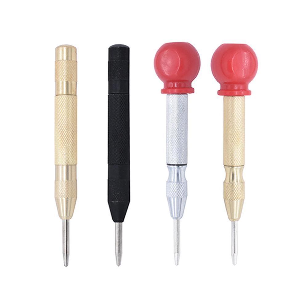 Automatic Center Punch Spring Loaded Marking Hole Carbon Steel Body Gold Color/Silver Color Optional