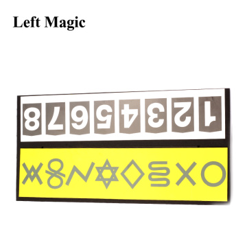 Mental Symbol With ESP Card Magic Tricks Magician Close Up Illusions Accessories Mentalism Gimmick Prediction Board Magic Props