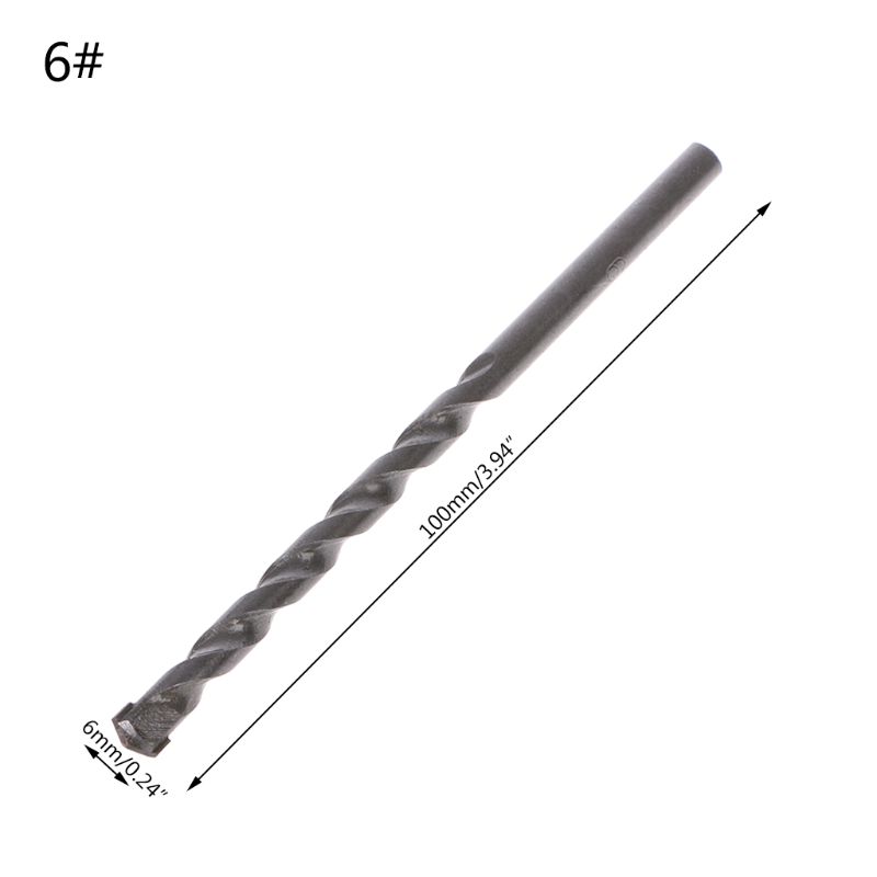 Tungsten Carbide Drill Bit Masonry Tipped Concrete Drilling 4/5/6/8/10mm Power Tool Accessories