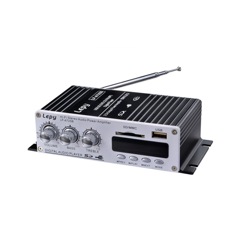 KYYSKB 2019 LP-A7 12V USB FM with radio remote control mini 2.0 Bluetooth amplifier home amplifier car amplifier