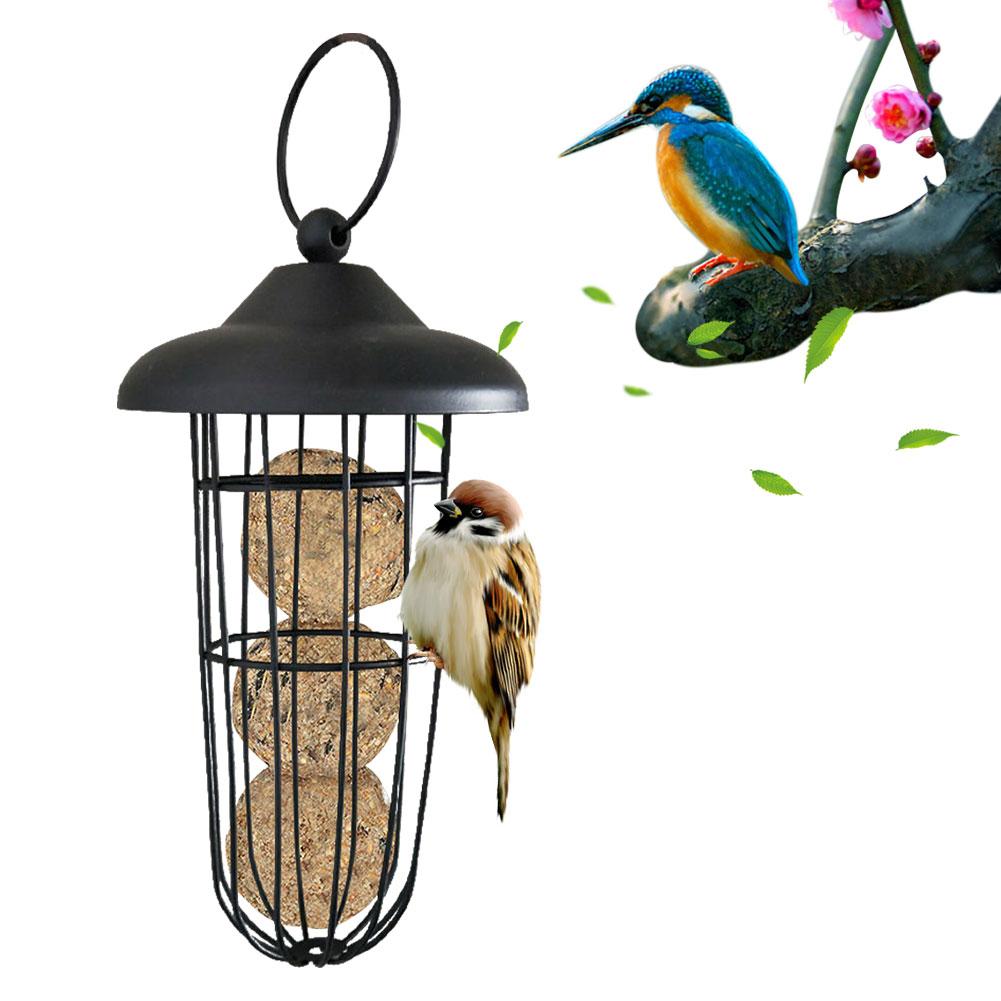 Bird Feeder Outdoor Pet Supplies Hanging Mesh Feeding Portable Wild Birds Iron Ball Holder Products Park Garden Tree Container