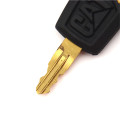 4PCS Metal & Plastic Black & Gold Key Excavator Cab Key Parts For 5P8500 Heavy Equipment Ignition Loader Dozer Locks