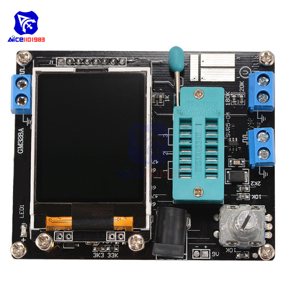 diymore Russian Version LCD GM328A Transistor Tester Diode Capacitance Inductance Resistance Frequency PWM Square Wave ESR Meter