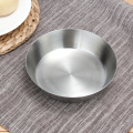 1pcs high quality 304# Stainless steel Korean style single layer thickening plate Kimchi dish bowl Roasting Pan Export Korea