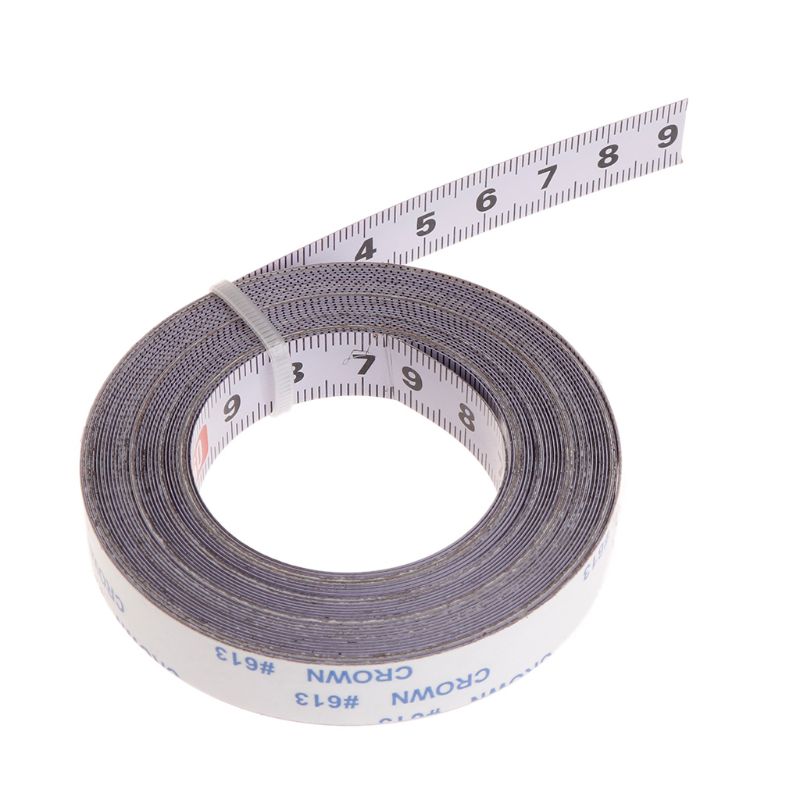 Miter Track Tape Measure Self Adhesive Metric Steel Ruler Miter Saw Scale For T-track Router Table Saw Band Track 1/2/3/5M