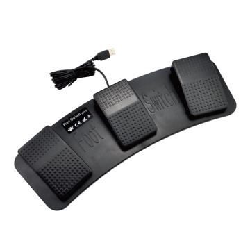 USB Foot Pedal Control Switch Keyboard Mouse For Computer PC Laptop Multiple Foot Pedals Used In Playing Games Factory Testing