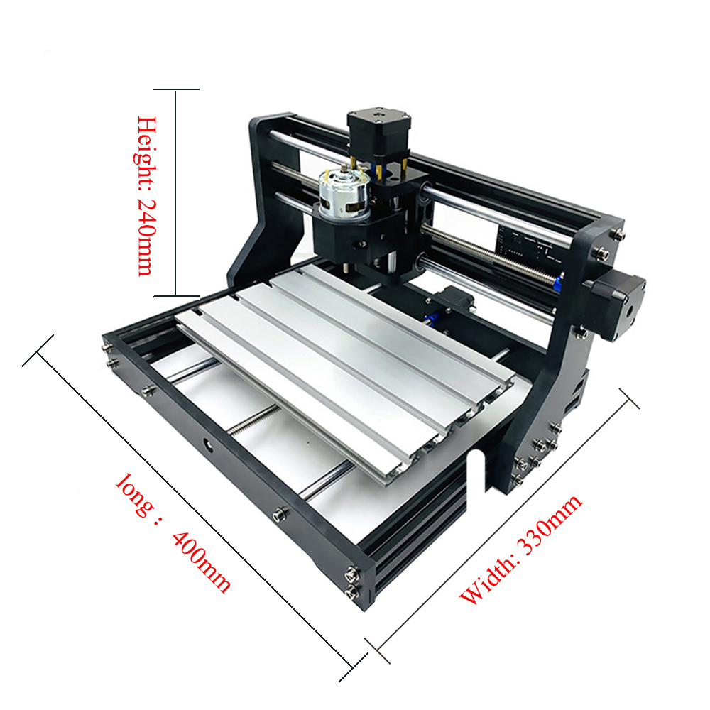 CNC 3018 Pro laser engraving machine 3-axis milling woodworking engraving machine 0.5-15W supports offline DIY laser cutting mac