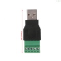 USB 2.0 Type A Male/Female to 5P Screw w/ Shield Terminal Plug Adapter Connecto L29K