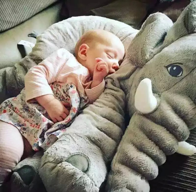 Baby Elephant Pillow Stuffed Animal Toy Children's Bed Pillow For Pregnant Women Almohada Kid Sleep Elephant Baby Infant Pillow