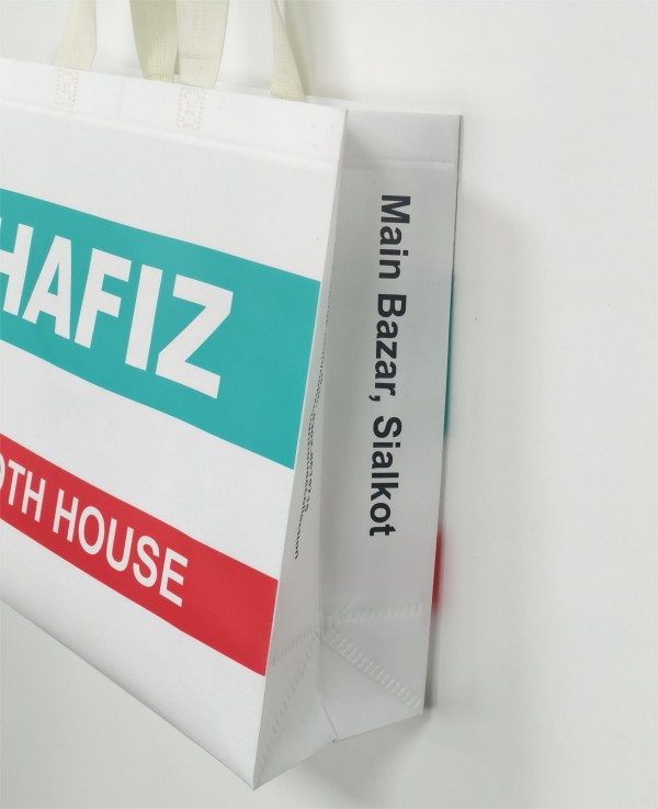 Solid portable non-woven shopping bag