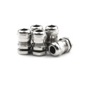 5Pcs/Lot M12 Stainless Steel Metal Waterproof Cable Glands Connector Wire Glands for 3-8mm Cable Wholesale