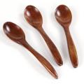1pcs 18cm Natural Wood Environmental Tableware Cooking Honey Coffee Spoon Kitchen Tools