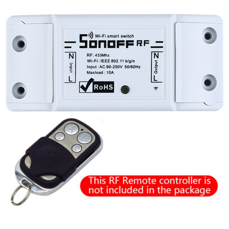 Sonoff RF WiFi Wireless Switch 433MHz Receiver Remote Controller DIY Smart Home Automation Relay Modules with Alexa Google Home