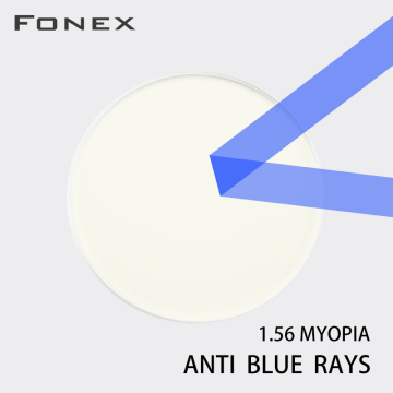 FONEX 1.56 1.61 1.67 (+10.00~-10.00) Anti Blue Light CR-39 Resin Aspheric Glasses Lenses Myopia Hyperopia Presbyopia Lens