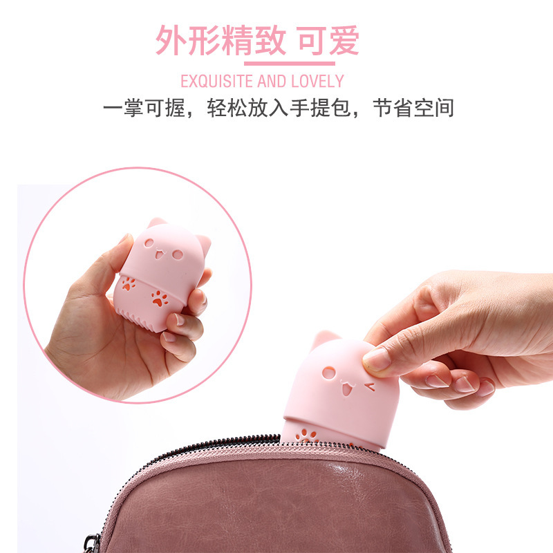 makeup sponge holders Cosmetic Sponge puff Storage Box Portable travel washable Environmentally Silicone Makeup tool accessories