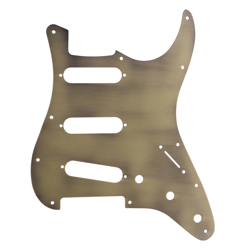 Bronze SSS 3 Single Coil Electric Guitar Pickguard Aluminum Alloy