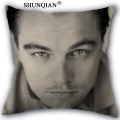 Leonardo DiCaprio Pillow Cover Custom Cotton Linen Decorative Pillows Covers Case For Textiles Chair 45x45cm one side A1017