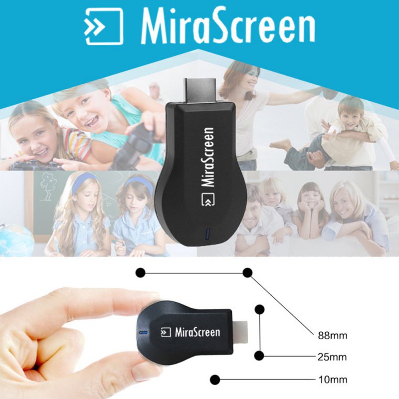 128MB HDMI-compatible TV Stick Dongle Mirascreen Wi-Fi Display Receiver DLNA Airplay Miracast Airmirroring for Windows 10