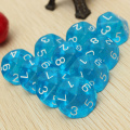 10pcs/set 10-Sided Dice Multicolor For RPG Game Playing Table Games Entertainment Party Family Outdoor Game Dice