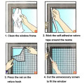 Insect Window Net Insect Fly Bug Mosquito Door Window Net Mesh Screen Curtain Protector Black Window Screen Divider Seperate