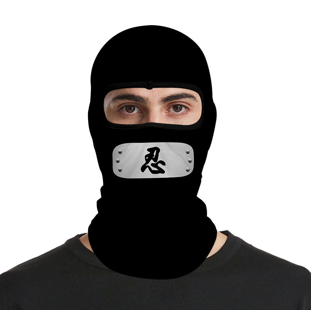 Anime NARUTO Mask Uchiha Itachi Akatsuki Ninja Motorcycle Cycling Neck Scarf Masks Bandana Headband Cosplay Balaclava