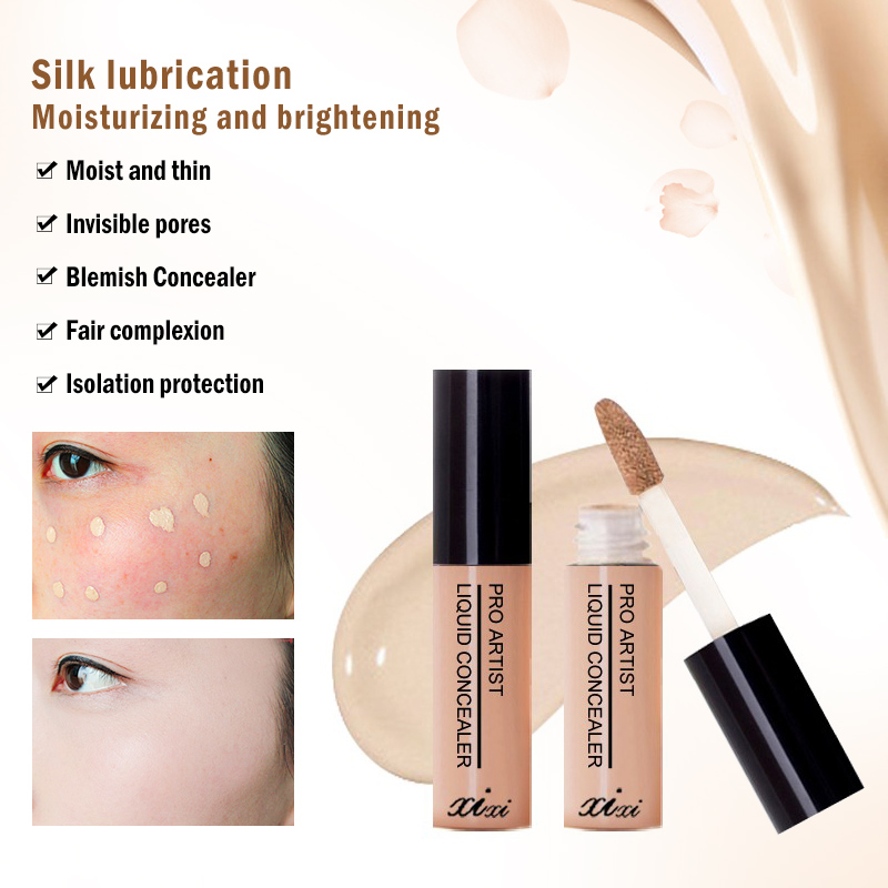 Makeup Concealer Liquid Concealer Moisturizing Long Lasting Convenient Pro Eye Concealer Cream Makeup Brushes Foundation TSLM2