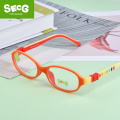 SECG 2018 TR90 Children Glass Child Frame Myopia Prescription Glass Frame Silicone Optical Kids Frames Diopter Eyewear Glasses
