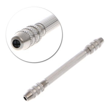 1 Pc 10.3cm Steel Double Spiral End Pin Vise Tong For Jewelry Craft Hobby Drill Tool