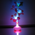 Fiber Optic Light Flower Vase Artificial Floral Arrangement LED Color Changing Fiber Optic Lamp Nightlight for Party Decoration