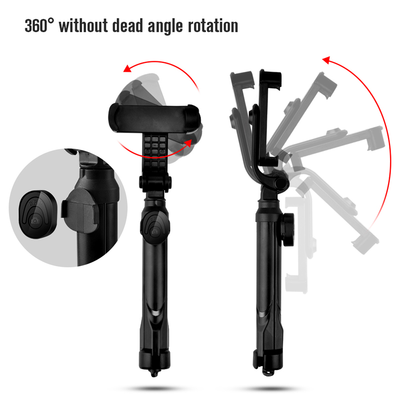 Wireless Bluetooth Selfie Stick Monopod Foldable Tripod Remote Cell Phone Holder For iOS Android Camera Self-Timer Artifact Rod